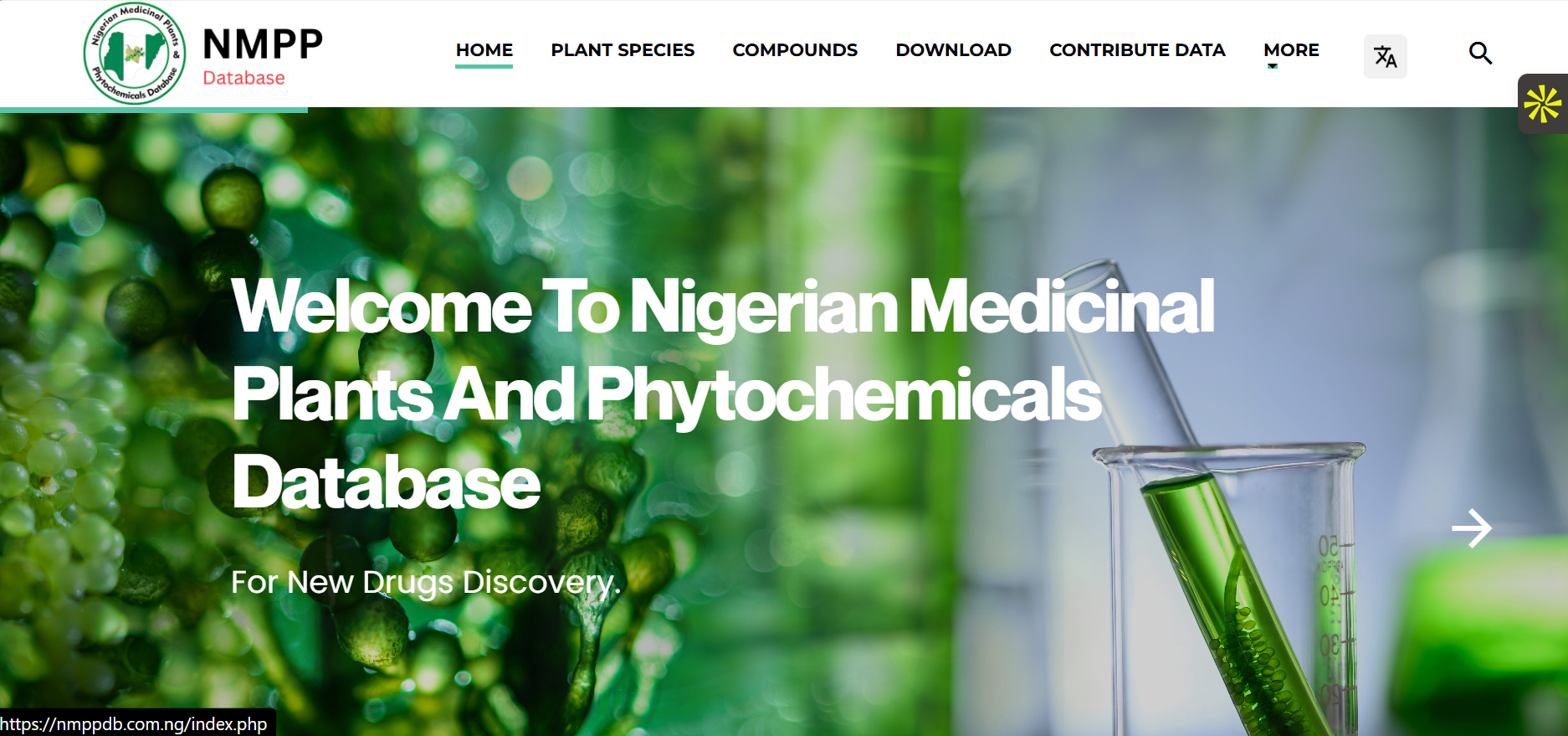 Research database — medicinal plants & phytochemicals