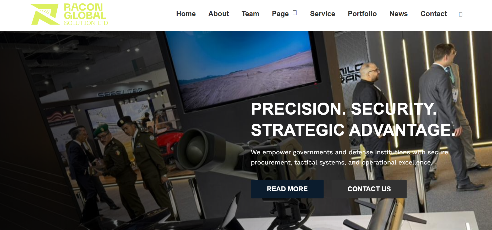 RACON Global Solutions — corporate website